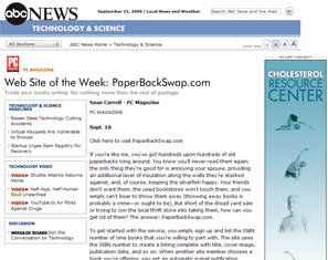 ABC News : Web Site Of The Week: PaperBackSwap.com