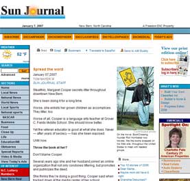 The New Bern Sun Journal : Spread The Word