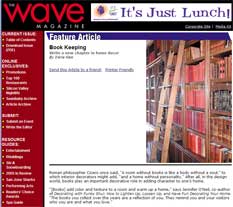 The Wave Magazine : Book Keeping